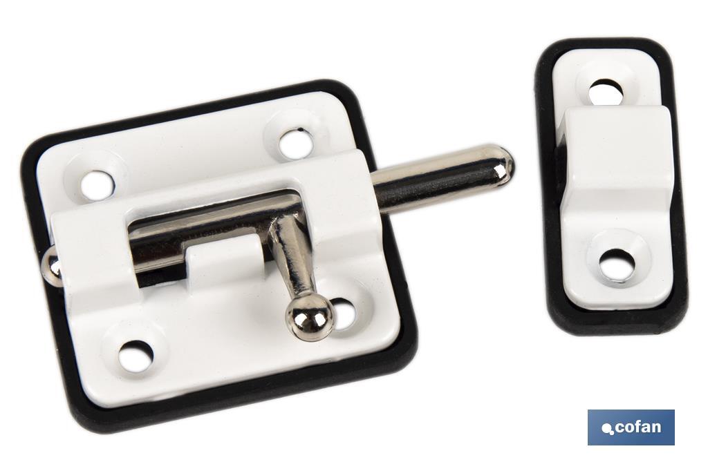 Door Bolt with Plastic Plate | Bolt Locks Available in several colours | Different sizes - Cofan