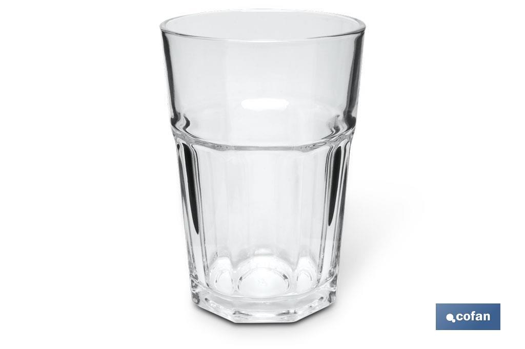 Vaso de vidrio refresco