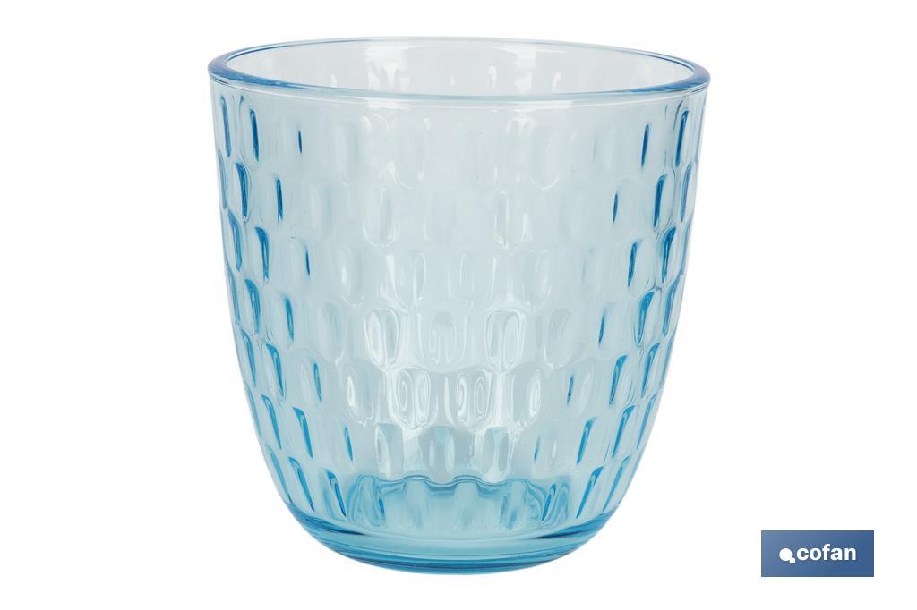 Pack of 6 tumbler glasses | Ópalo Model | Capacity: 29cl | Available in different colours - Cofan