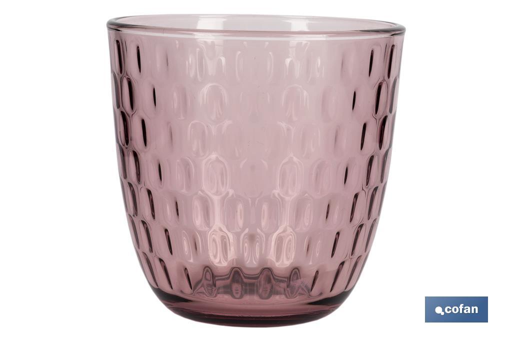 Pack of 6 tumbler glasses | Ópalo Model | Capacity: 29cl | Available in different colours - Cofan