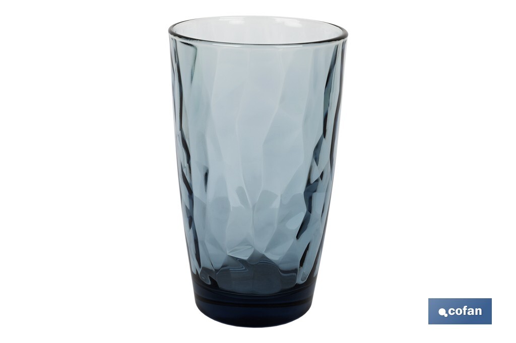 Pack of 6 tall tumbler glasses | Jade Model | Available in different capacities | Different colours - Cofan