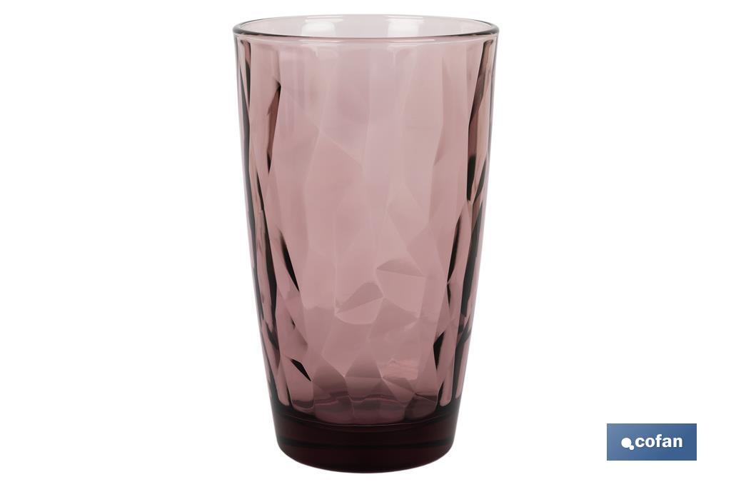Pack of 6 tall tumbler glasses | Jade Model | Available in different capacities | Different colours - Cofan