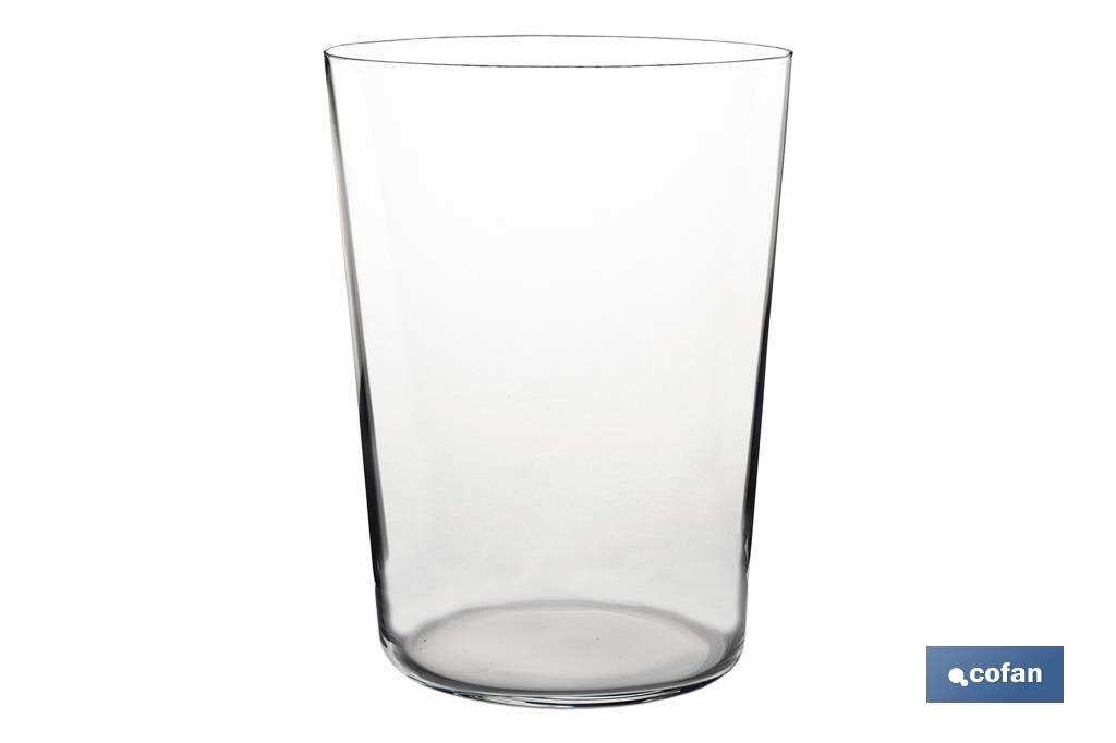 Pack of thin crystal cider glasses | Capacity: 50cl | 100% cadmium and lead free - Cofan