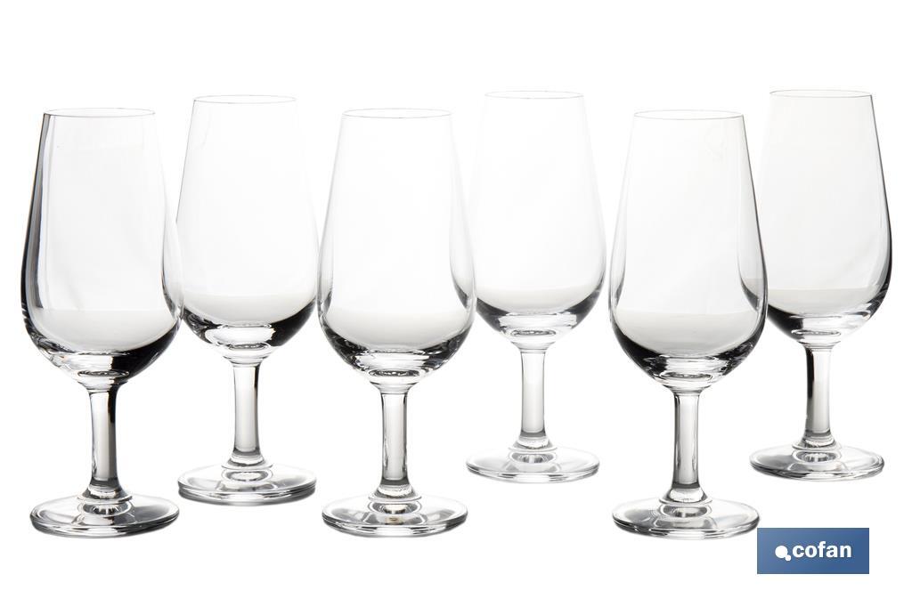 Pack de 6 copas catavinos | Adecuadas para todo tipo de vinos | Capacidad: 17 cl | Altura: 15 cm - Cofan