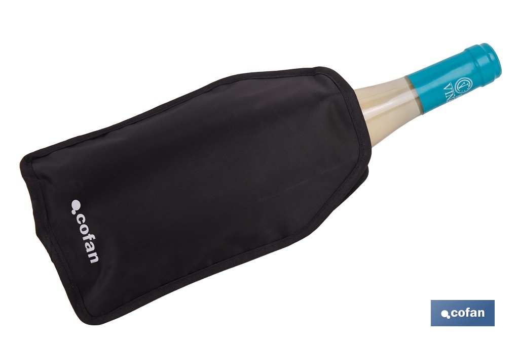 Funda enfriadora para botellas de vino y cava | Gel refrigerante integrado | Tamaño universal - Cofan