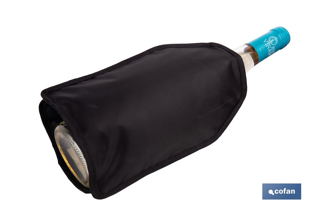 Funda enfriadora para botellas de vino y cava | Gel refrigerante integrado | Tamaño universal - Cofan