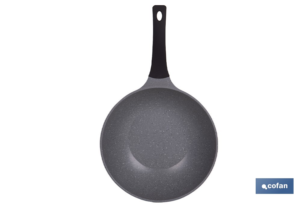 Sartén wok de inducción Ø30 cm gama Anzio | Aluminio forjado | Revestimiento antiadherente | Apta para todo tipo de cocinas - Cofan