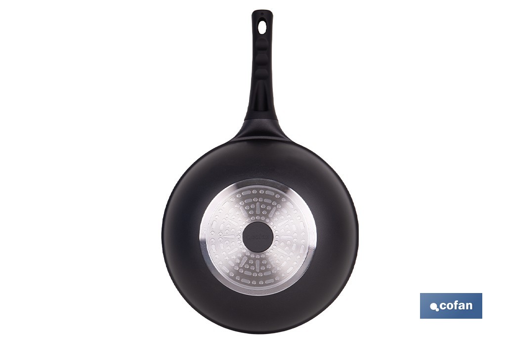 Sartén wok de inducción Ø30 cm gama Anzio | Aluminio forjado | Revestimiento antiadherente | Apta para todo tipo de cocinas - Cofan