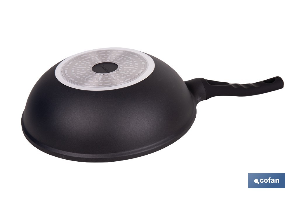 Sartén wok de inducción Ø30 cm gama Anzio | Aluminio forjado | Revestimiento antiadherente | Apta para todo tipo de cocinas - Cofan