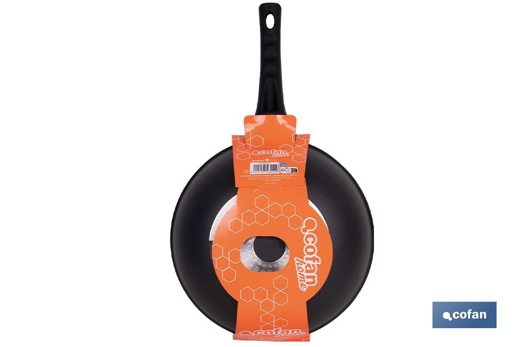 Sartén wok de inducción Ø30 cm gama Anzio | Aluminio forjado | Revestimiento antiadherente | Apta para todo tipo de cocinas - Cofan