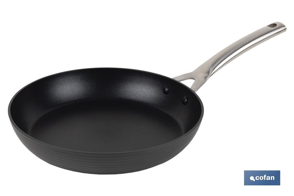 Pack de 3 sartenes antiadherentes de inducción | Fabricadas en aluminio forjado y libres de PFOA | Sartenes con medidas de Ø20, Ø24 y Ø28 cm - Cofan