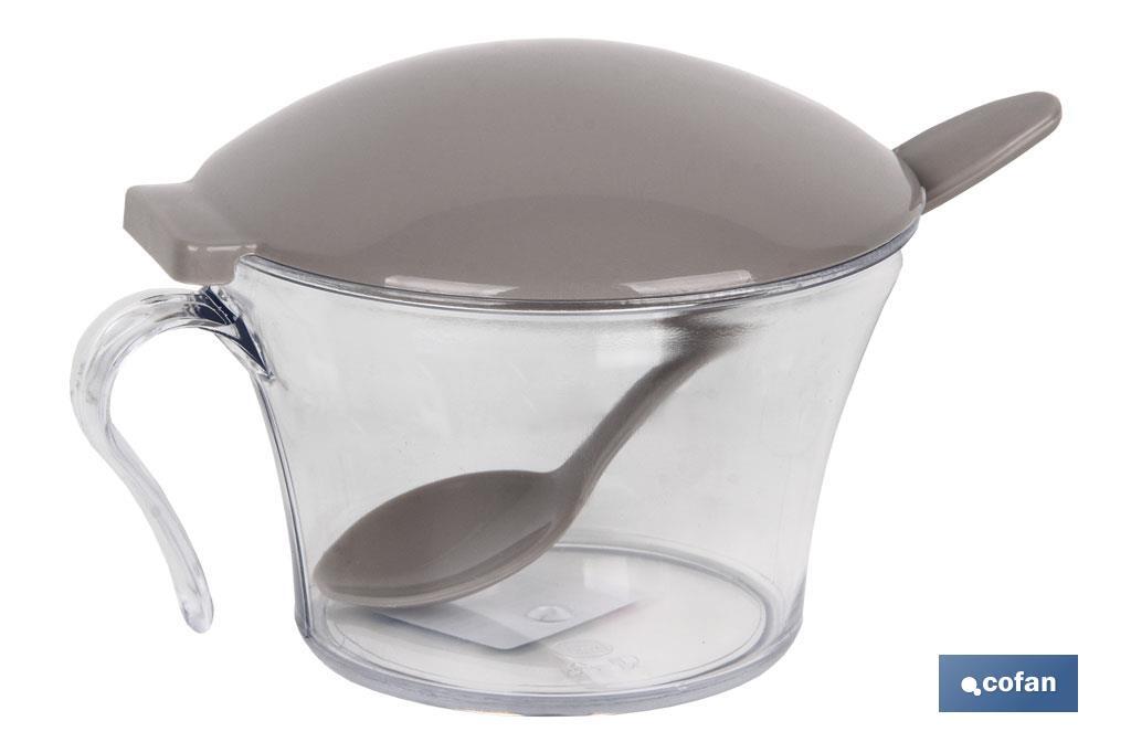 Sugar bowl with lid | Albahaca Model | Polypropylene and polystyrene | 120ml capacity | Several colours - Cofan