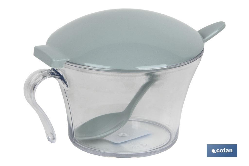 Sugar bowl with lid | Albahaca Model | Polypropylene and polystyrene | 120ml capacity | Several colours - Cofan