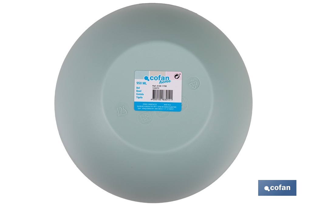 Bowl, Albahaca Model | Polypropylene | Plastic bowl | Several colours and sizes | Multi-purpose - Cofan