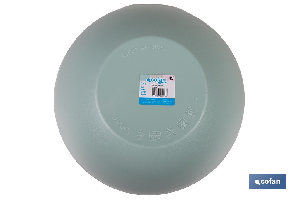 Bowl, Albahaca Model | Polypropylene | Plastic bowl | Several colours and sizes | Multi-purpose - Cofan