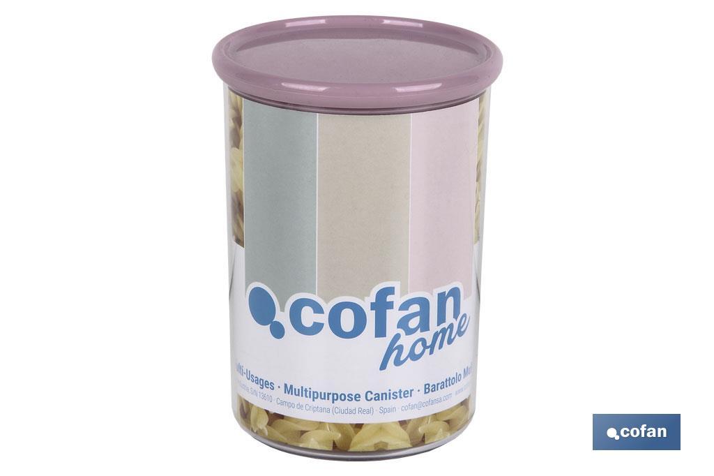 Multi-purpose canister, Albahaca Model | Polystyrene and polypropylene | Kitchen storage canisters - Cofan