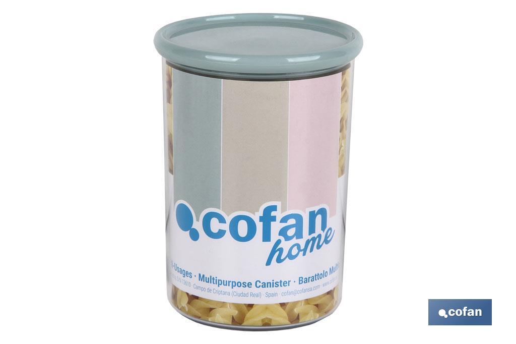 Multi-purpose canister, Albahaca Model | Polystyrene and polypropylene | Kitchen storage canisters - Cofan