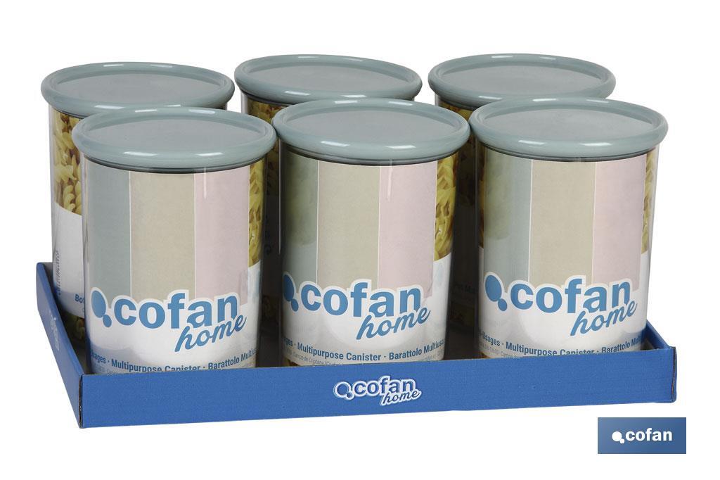 Multi-purpose canister, Albahaca Model | Polystyrene and polypropylene | Kitchen storage canisters - Cofan