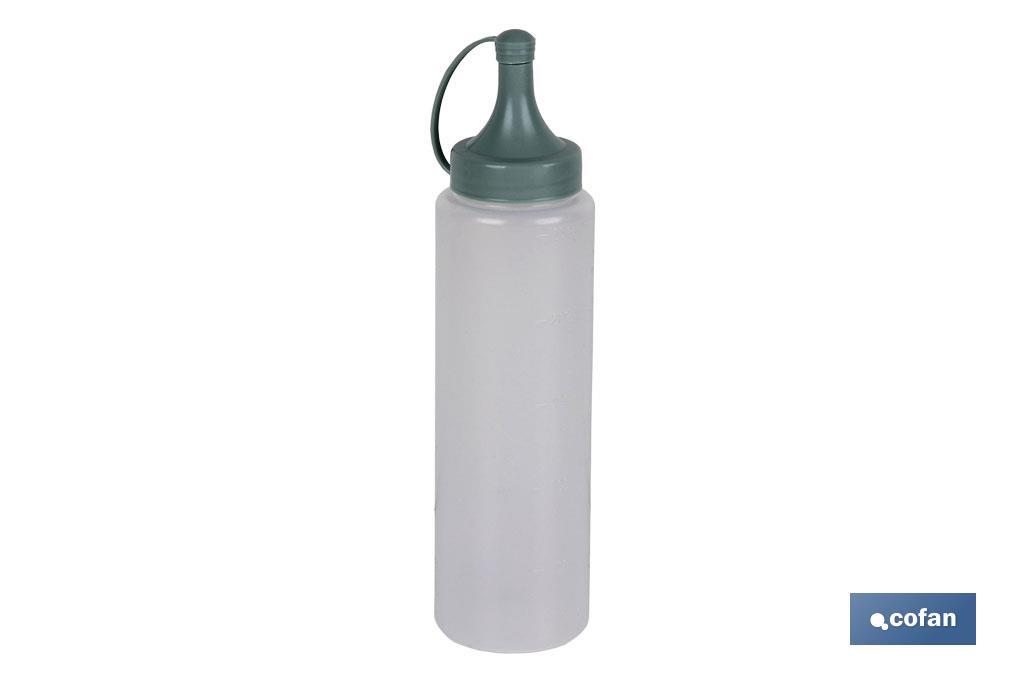 Squeeze bottle | Albahaca Model | Sauce & Oil Bottle | Plastic Squeeze Bottle | Green Watercolour - Cofan
