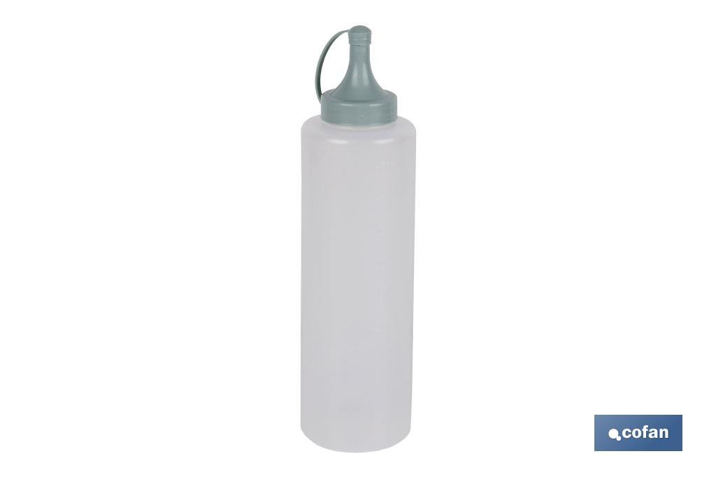 Squeeze bottle | Albahaca Model | Sauce & Oil Bottle | Plastic Squeeze Bottle | Green Watercolour - Cofan