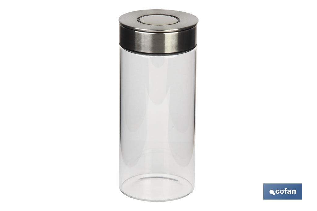 FIAMBRERA DE CRISTAL BOROSILICATO CON TAPA HERMÉTICA Y APTA PARA