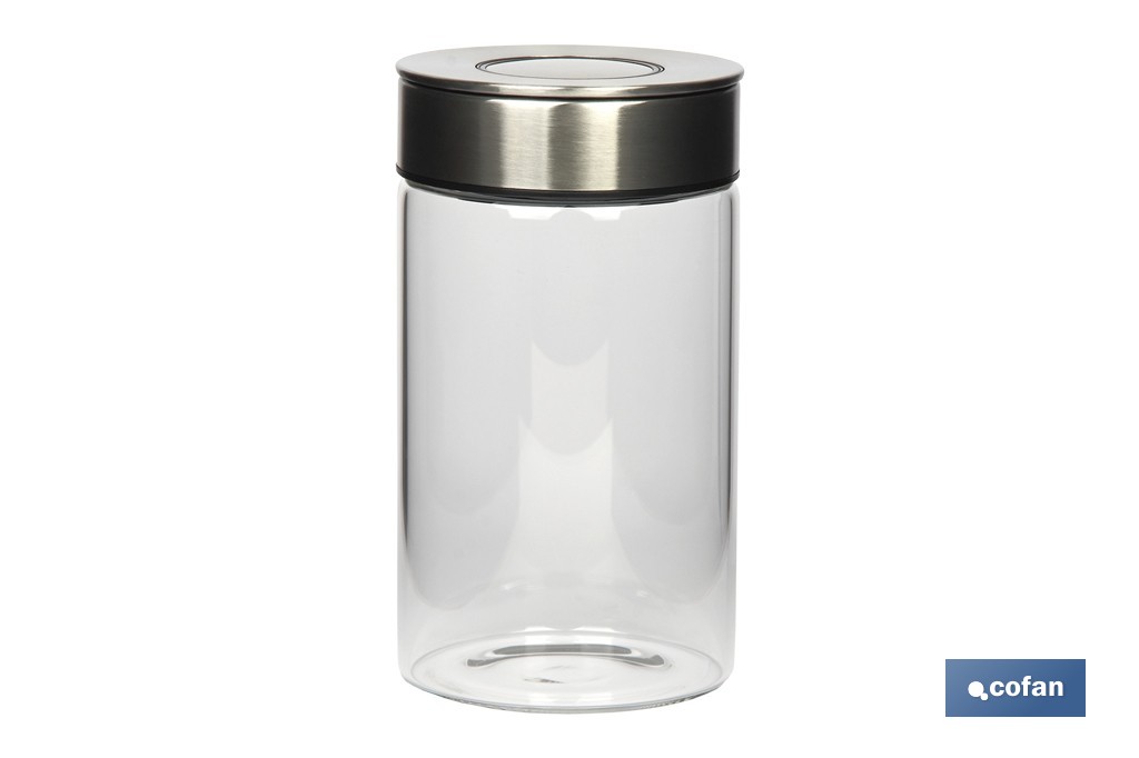 Borosilicate glass bottle | Capacity from 550ml to 1,900ml | Suitable for food contact | Suitable for food storage - Cofan
