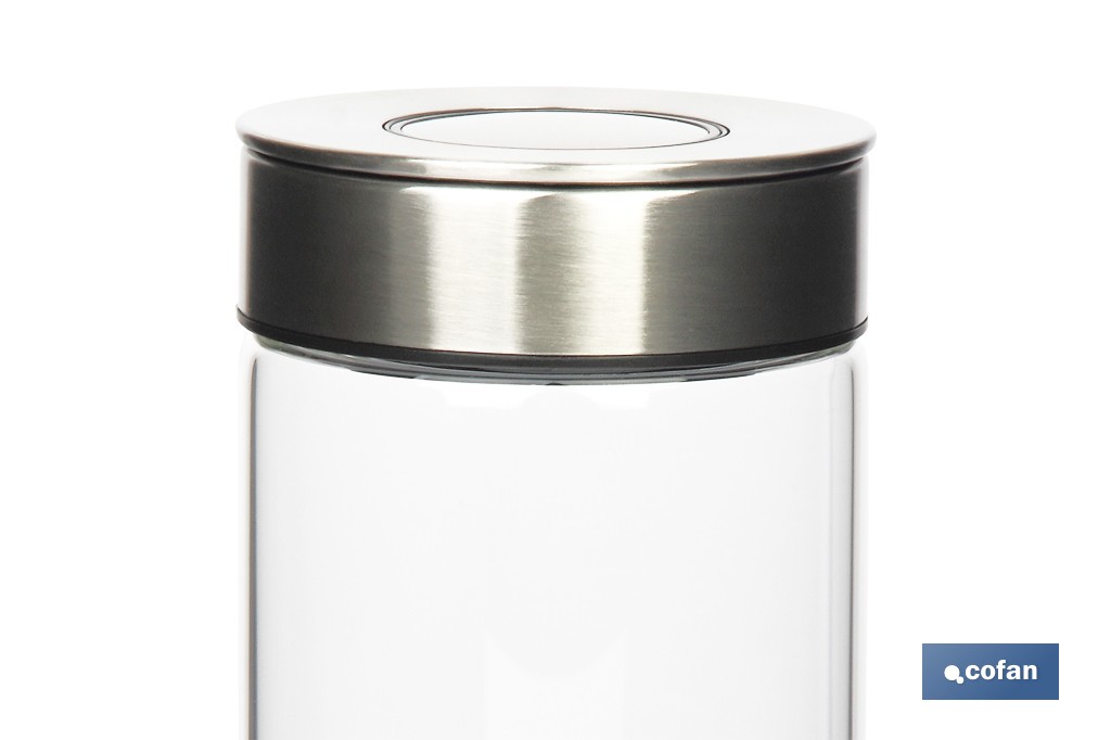 Frasco de vidro borosilicato | Modelo Cicer | Adequado para uso alimentar - Cofan