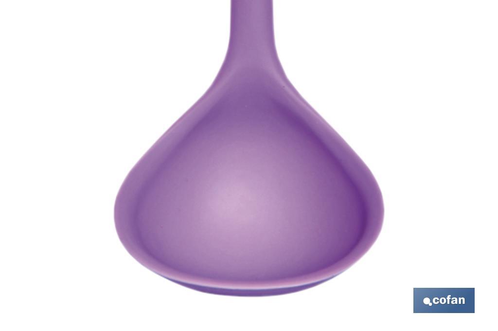 Soup ladle | Vergini Model | Silicone-coated nylon | Size: 28 x 8.5cm | Soup ladle - Cofan