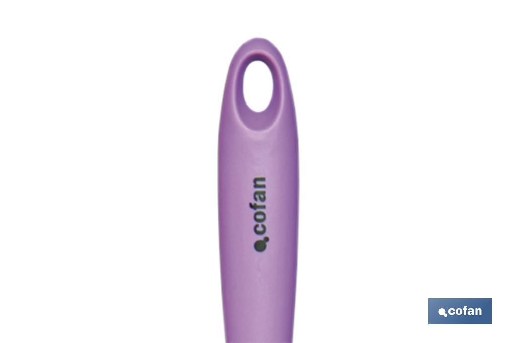 Cuchara de Cocina Modelo Vergini | Fabricada en Nylon recubierta de Silicona | Medida 27 x 5,7 cm | Resistente hasta 200 °C - Cofan
