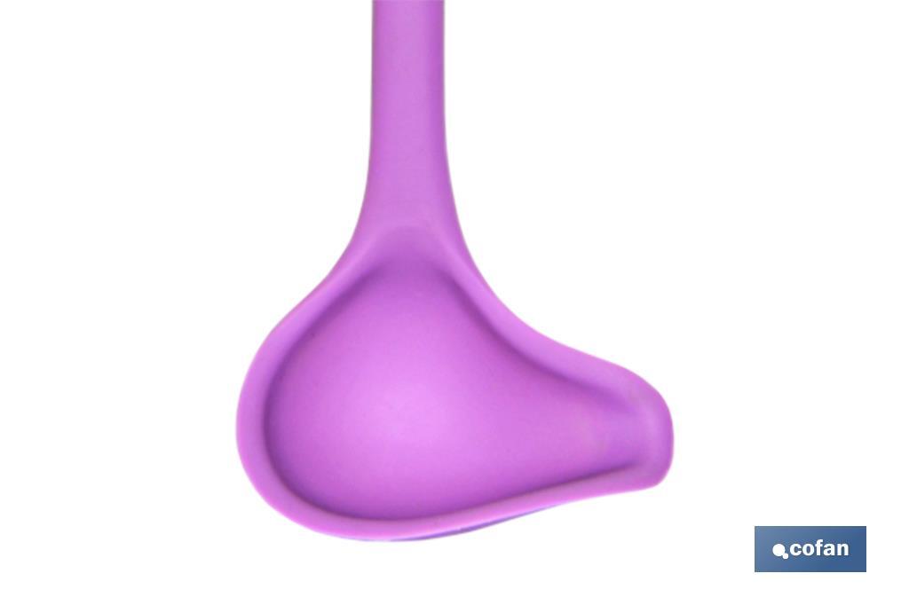 Sauce ladle | Vergini Model | Silicone-coated nylon | Size: 27 x 8cm | Resistance up to 220°C - Cofan