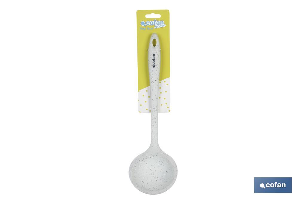 Cuchara Sopera Modelo Bach | Fabricada en Silicona y Nylon | Medida 32 cm - Cofan