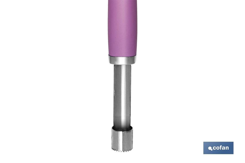 Cavatorsolo Modello Sena | Realizzata in acciaio inox con manico in ABS | Rosa | Dimensioni: 21 cm - Cofan
