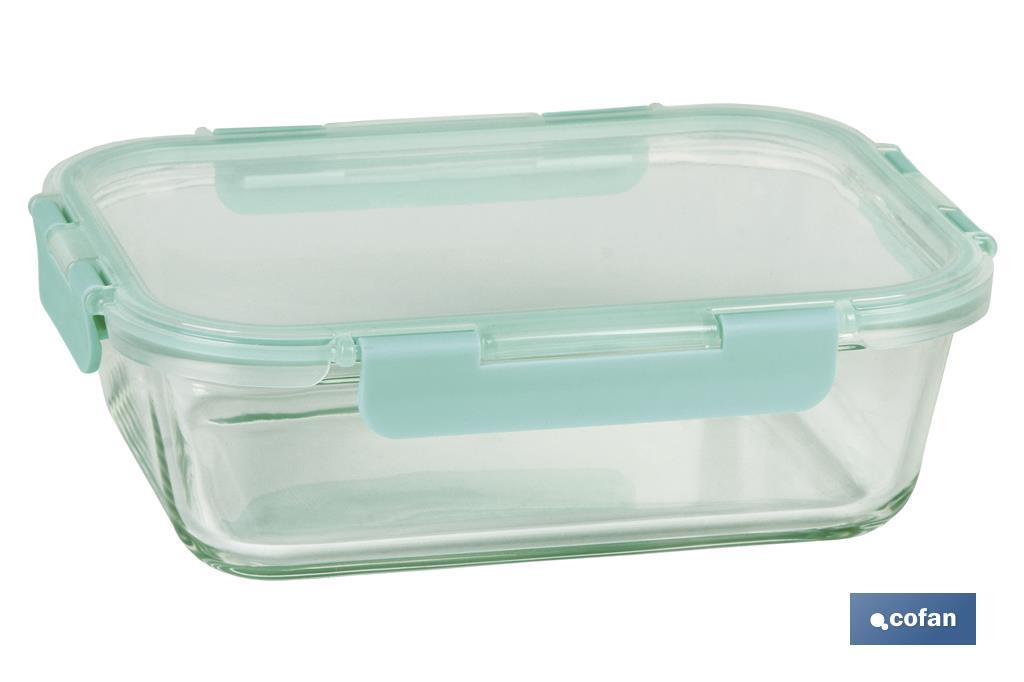 Set de 3 Fiambreras Rectangulares de Borosilicato | Modelo Agatha | Capacidad 640-1040-1520 ml - Cofan