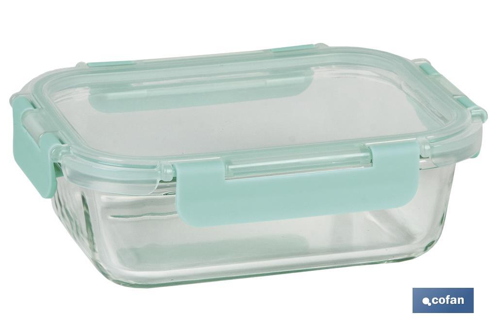 Set de 3 Fiambreras Rectangulares de Borosilicato | Modelo Agatha | Capacidad 640-1040-1520 ml - Cofan