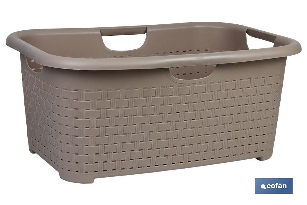 Multipupose polypropylene storage baskets | Several Colours | Size: 59 x 38 x 26cm - Cofan