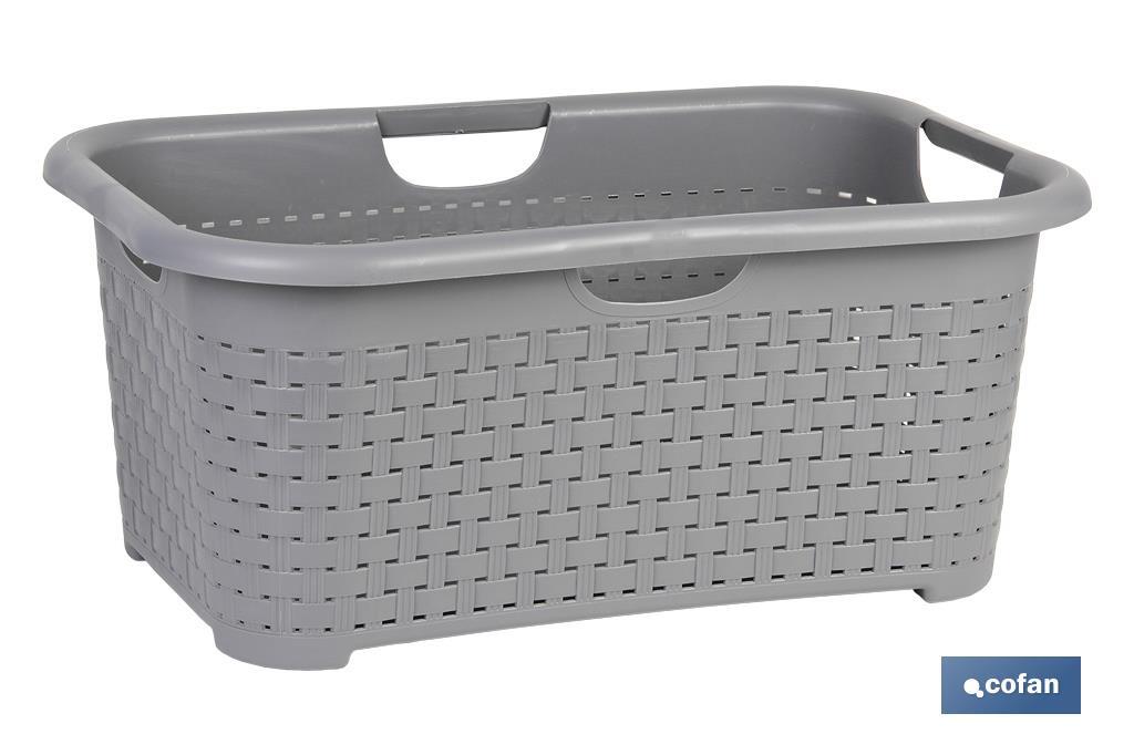 Multipupose polypropylene storage baskets | Several Colours | Size: 59 x 38 x 26cm - Cofan