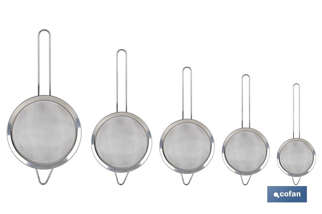 Colino di acciaio inox 304 | Modello Sena | Varie dimensioni | Colino versatile per diversi usi in cucina - Cofan