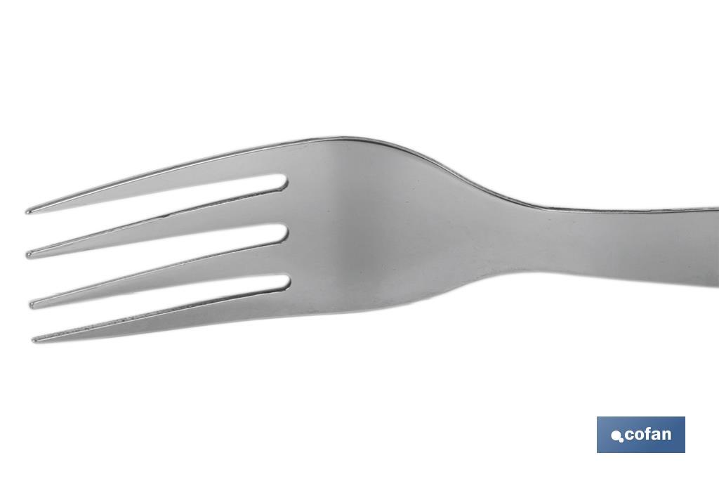 Pack of 3 table or steak forks | Forks with 4 tines | Available in black - Cofan