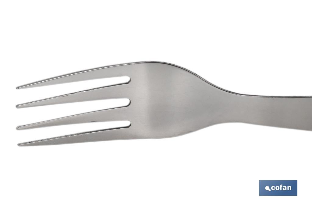 Pack of 3 table or steak forks | Forks with 4 tines | Available in 2 colours - Cofan