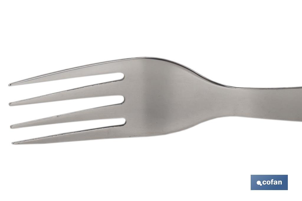 Pack of 3 table or steak forks | Forks with 4 tines | Available in 2 colours - Cofan