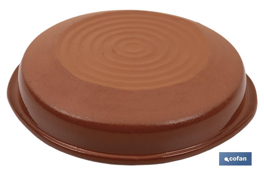 Heat-resistant terracotta round dish | Available in different sizes | Cook recipes on a slow burn - Cofan