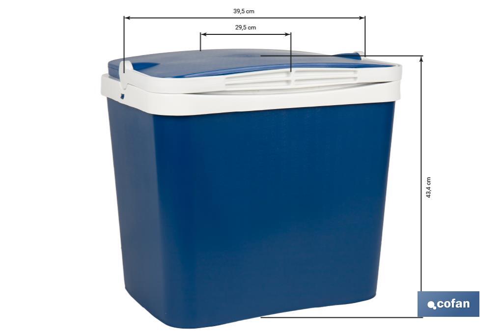 Nevera rígida | Color: azul | Material: polipropileno | Disponible en diferentes medidas y capacidades - Cofan