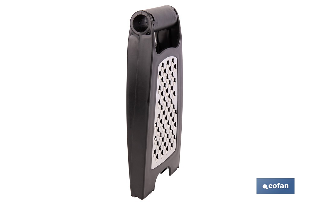 Rallador de cocina plegable con doble lado: fino y grueso | Base antideslizante | Colores aleatorios - Cofan