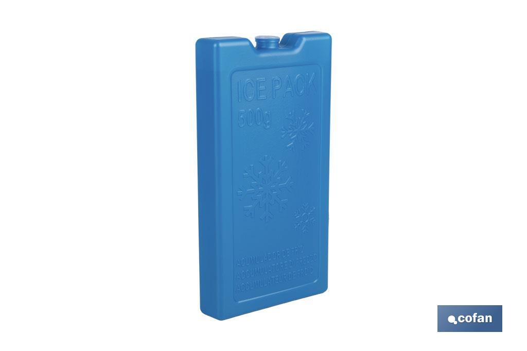 Acumulador de frío para nevera portátil de 500 ml en color azul | Conserva alimentos frescos - Cofan