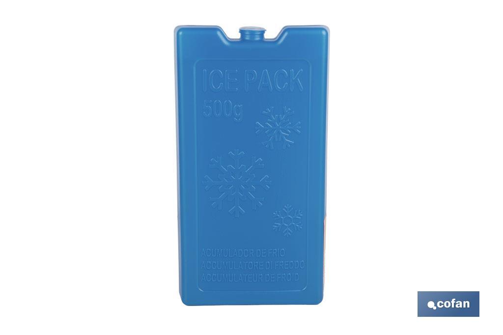 Acumulador de frío para nevera portátil de 500 ml en color azul | Conserva alimentos frescos - Cofan