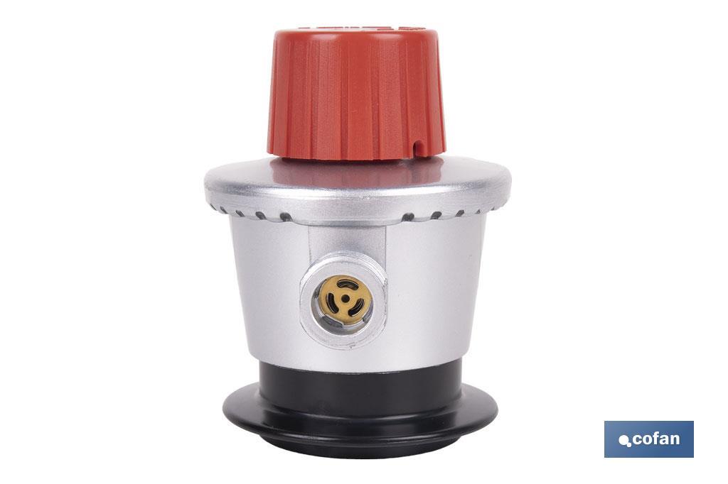 Regulador de gas butano/propano | Mando ajustable | Rosca izquierda 21,8 mm | Adecuado para sopletes y soldadores - Cofan