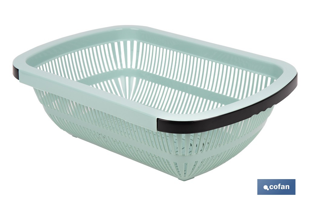 Escurridor rectangular extensible | Lava y escurre alimentos sobre el fregadero | Disponible en diferentes colores - Cofan