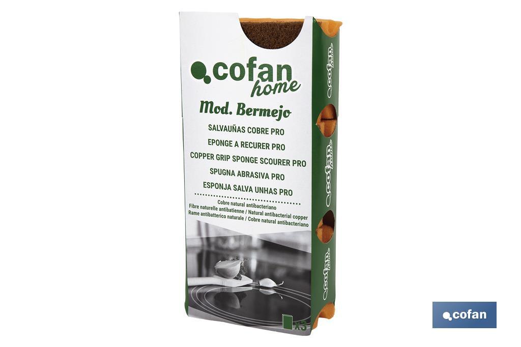 Pack de 3 esfregões antibacterianos - Cofan