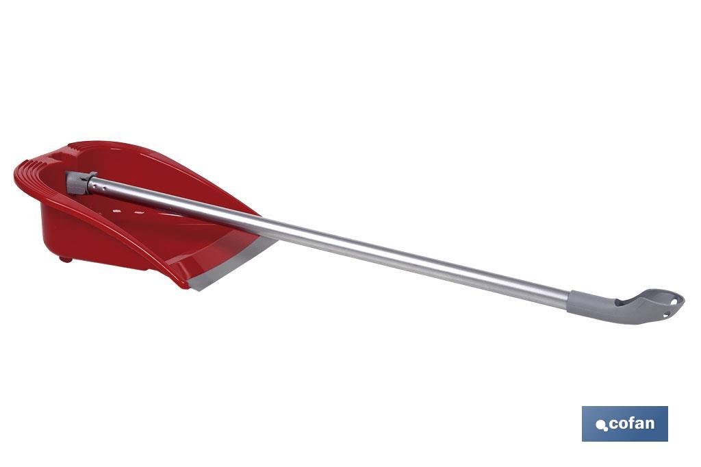Foldable red dustpan - Cofan