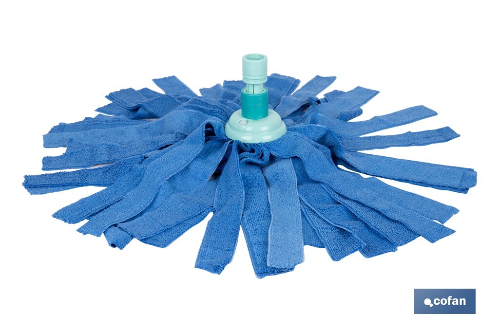 Fregona de microfibra con amortiguador - Cofan